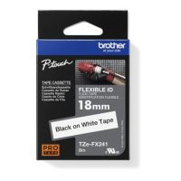 P-touch Schriftband TZEFX241 18mmx8m schwarz auf weiß