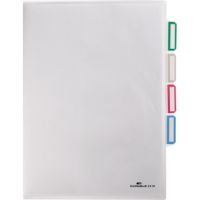 DURABLE Sichthülle 231619 DIN A4 PP 3Fächer transparent 5 Stück