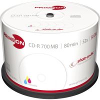 PRIMEON CD-R 2761105 52x 700MB 80Min. Spindel 50 Stück