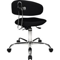 TOPSTAR Drehhocker Sitness 40 ST290W50 mit Lehne Bezug schwarz