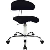 TOPSTAR Drehhocker Sitness 40 ST290W50 mit Lehne Bezug schwarz