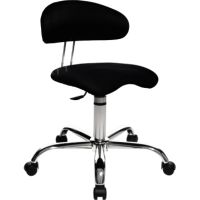 TOPSTAR Drehhocker Sitness 40 ST290W50 mit Lehne Bezug schwarz