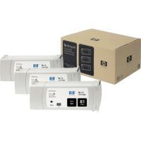 HP Tintenpatrone C5066A 81 schwarz 3 Stück