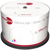 PRIMEON DVD-R 2761206 16x 4,7GB 120Min. bedruckbar 50 Stück