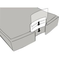 HAN Schubladenbox IMPULS 1012-14 DIN A4/C4 4Fächer geschl. l.gr/bl