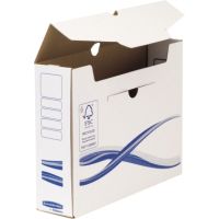 Bankers Box Archivschachtel Basic 4460102 A4+ 80mm ws/bl 25 Stück