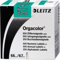 Leitz Buchstabensignal Orgacolor 66371000 ST türkis 250 Stück