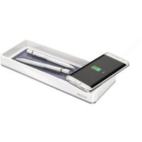 Leitz Stifteschale WOW 53651001 Induktionsladegerät weiß/grau