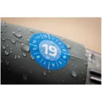Avery Zweckform Prüfplakette 6944 2025 Vinyl blau 80 Stück