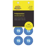 Avery Zweckform Prüfplakette 6944 2025 Vinyl blau 80 Stück