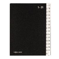 PAGNA Pultordner 24321-04 DIN A4 1-31 32Fächer Hartpappe schwarz