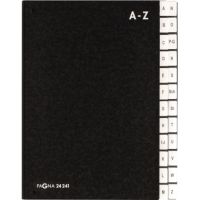 PAGNA Pultordner 24241-04 DIN A4 A-Z 24Fächer Hartpappe schwarz