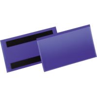 DURABLE Etikettentasche 174207 150x67mm magn. d.bl 50 Stück