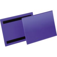 DURABLE Kennzeichnungstasche 174307 A5 quer magn. d.bl 50 Stück