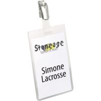 DURABLE Namensschild 800219 90x60mm transparent 25 Stück