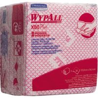 WYPALL Wischtuch X80 19127 Viertelfalz 35x34cm rot 30 Stück