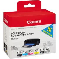 Canon Tintenpatrone 6496B005 PGI550/CLI551 6 Stück