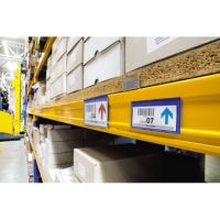 DURABLE Etikettentasche 174207 150x67mm magn. d.bl 50 Stück