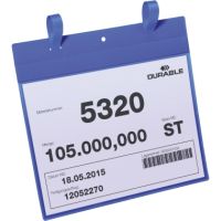 DURABLE Logistiktasche 175107 Lasche A4 quer d.bl 50 Stück