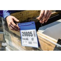 DURABLE Kennzeichnungstasche 175207 Bügel A5 quer d.bl 50 Stück