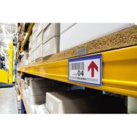 DURABLE Etikettentasche 174207 150x67mm magn. d.bl 50 Stück