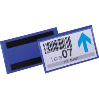 DURABLE Etikettentasche 174207 150x67mm magn. d.bl 50 Stück