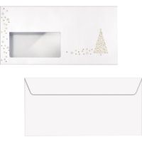 SIGEL Weihnachts-Umschläge Golden Tree DU084 90g DIN lang 50 Stück