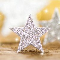 SIGEL Weihnachts-Umschläge Glitter Stars DU035 DIN lang 50 Stück