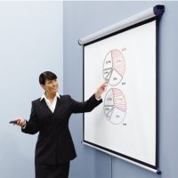 Nobo Leinwand 1902394W 2400x1600mm hellgrau