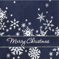 SIGEL Premium Geschenktasche GT112 125x360x85mm Silver Snowflakes