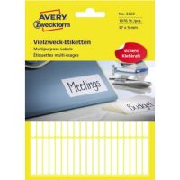 Avery Zweckform Etikett 3322 37x5mm weiß 1.976 Stück