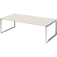Bisley Konferenztisch DOF2412GW396 O 2400x740x1200mm weiß/gr.ws