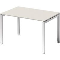 Bisley Schreibtisch DUH1208GW396 U 1200x650-850x800mm weiß/gr.ws