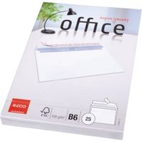 ELCO Briefumschlag Office 7449212 B6 ohne Fenster haftklebend weiß 25 Stück