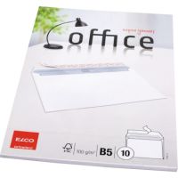 ELCO Briefumschlag Office 7449512 B5 ohne Fenster haftklebend weiß 10 Stück