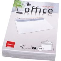 ELCO Briefumschlag Office 7446012 C6 ohne Fenster haftklebend weiß 50 Stück