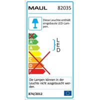 MAUL Tischleuchte MAULatlantic 8203590 LED 9W Klemmfuß schwarz