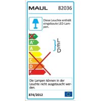 MAUL Tischleuchte MAULatlantic 8203690 LED 9W Standfuß schwarz
