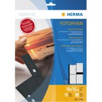 HERMA Fotosichthülle Fotophan 7785 10x15cm hoch schwarz 10 Stück