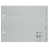Soennecken Register 1520 DIN A4 A-Z halbe Höhe PP grau