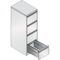C+P Hängeregistraturschrank Acurado 12434311S10001 A4 4Schübe wsalu