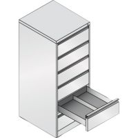 C+P Karteischrank Acurado 12736322S1000 A5quer 6Schübe sgr