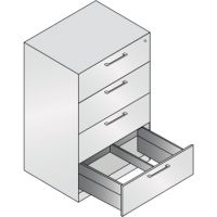 C+P Hängeregistraturschrank Asisto 146223412S10071 A4 2bahnig sgr/sgr