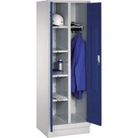 C+P Wäsche-Spind 816020S10004 auf Sockel 2Abteile lgr/ebl