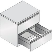 C+P Hängeregistraturschrank Acurado 12912312S10000 A4 2Schübe an