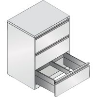 C+P Hängeregistraturschrank Acurado 12923312S10000 A4 3Schübe an