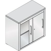 C+P Akten-Sideboard 572200S10093 Schiebetüren 2OH B800mm lgr