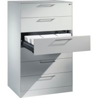 C+P Karteischrank Asisto 146223623S10008 A5 quer lgr
