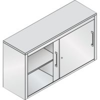 C+P Akten-Sideboard 572300S10344 Schiebetüren 2x2OH B1200mm lgr/vgn