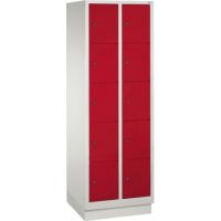 C+P Fächerschrank 8020205S10002 m. Sockel 10Fächer lgr/rrt